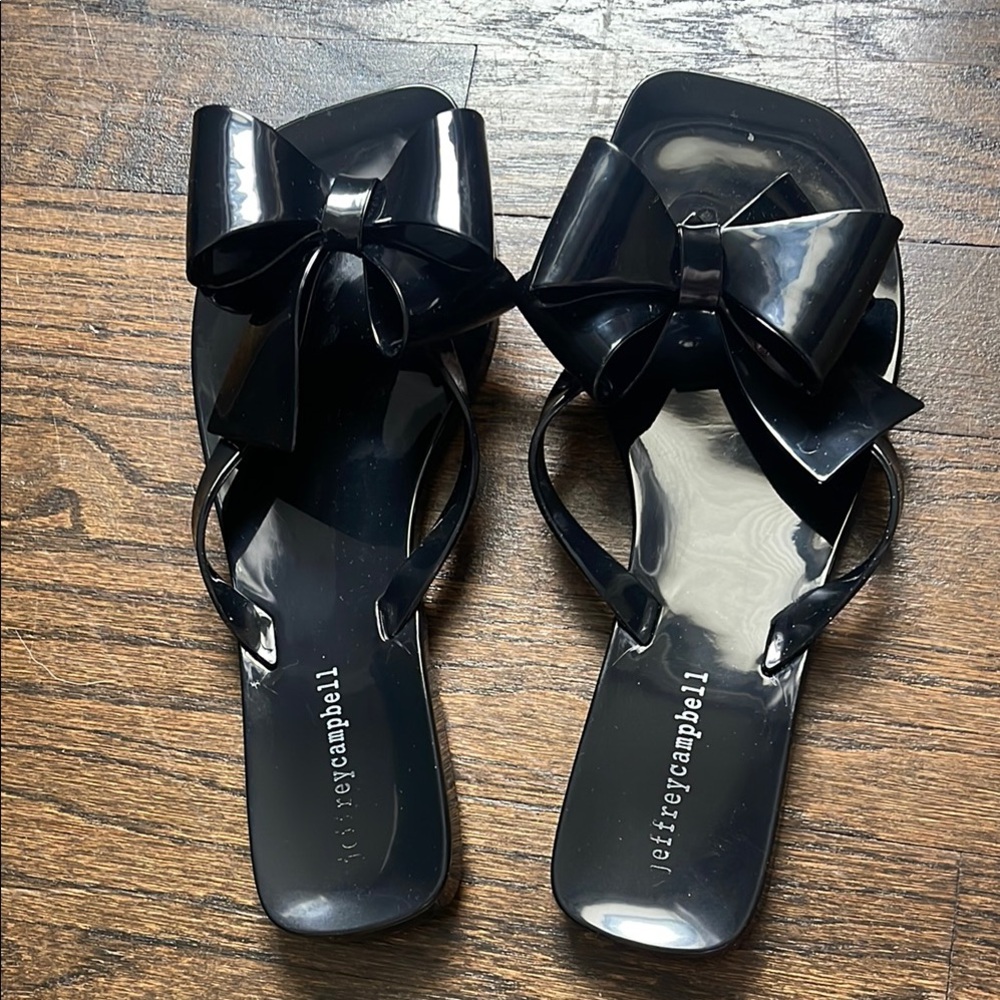 Jeffrey Campbell Black Strappy Sandals